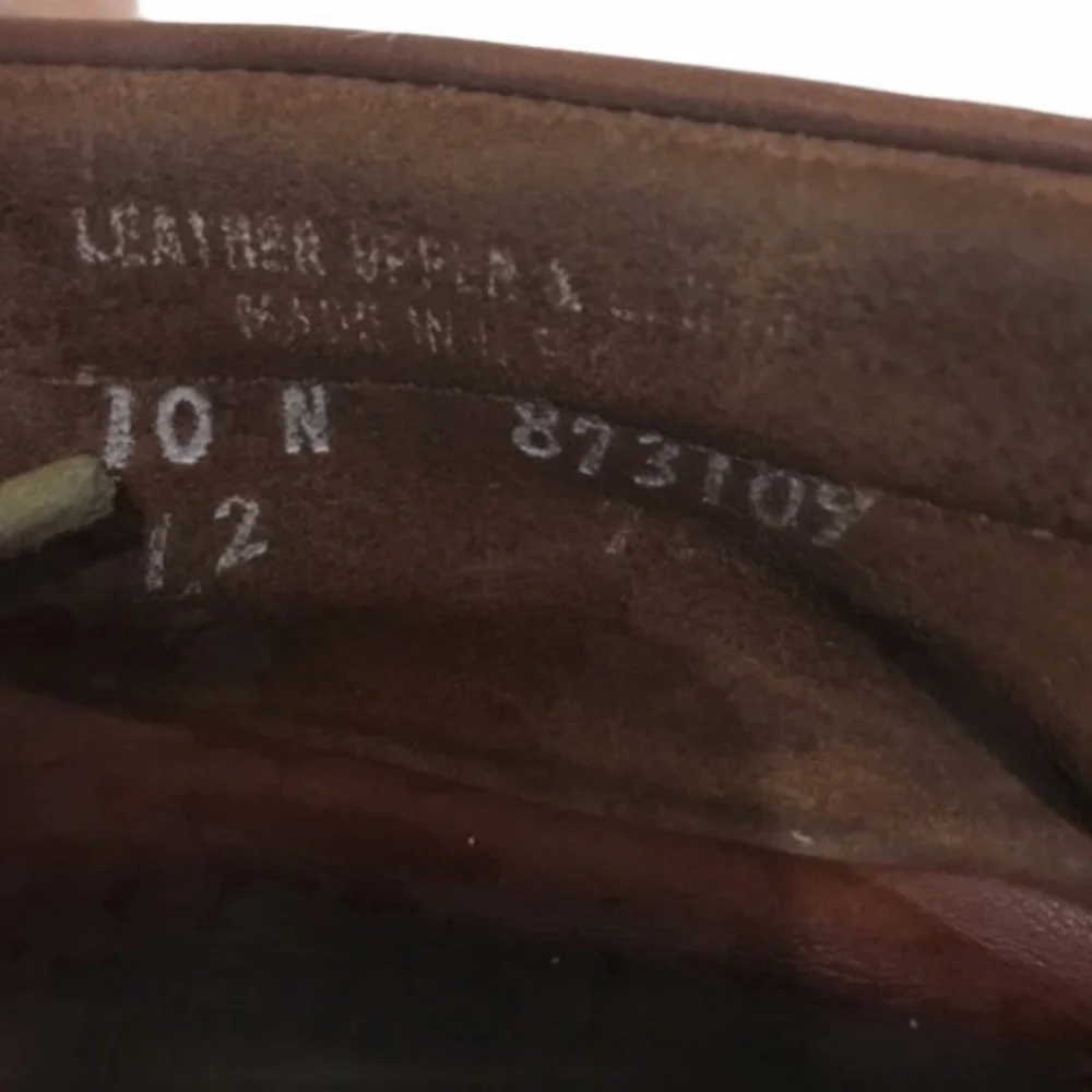 Timberland Leather Loafer Boat Shoes Brown School Classic Preppy Academia Sz 10N